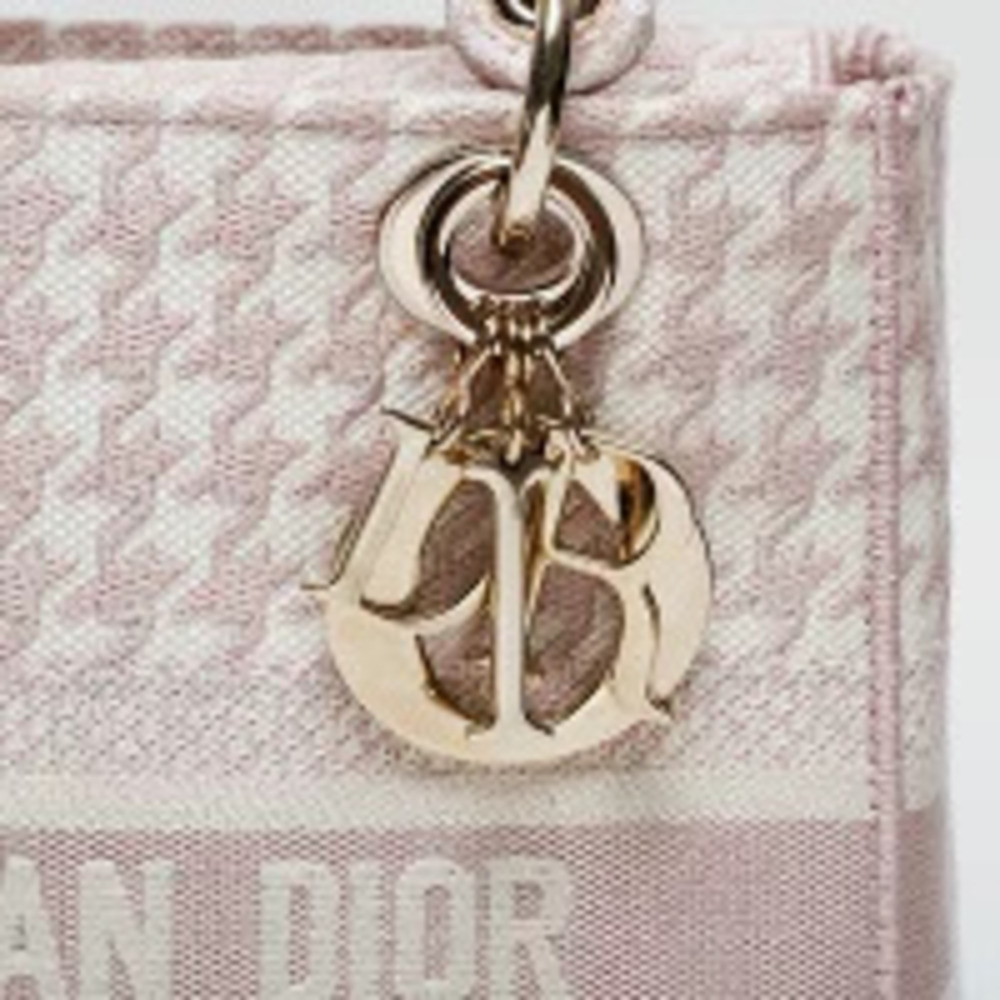 Christian Dior Lady Canvas LITE Handbag Pink - Picture 9 of 13